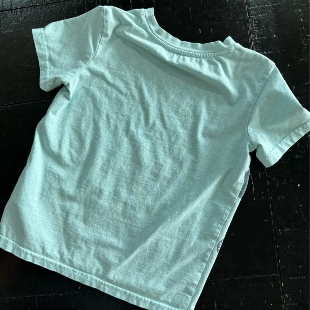 4T Andy & Evan Light Blue Dinosaur Tee